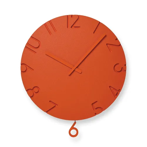 Lemnos - Carved Swing Clock Colored