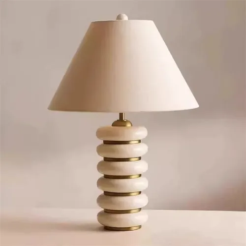 Victoire Stacked Wabi Sabi Table Lamp
