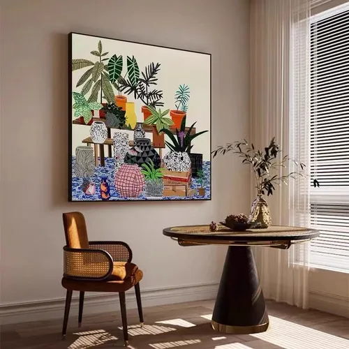 Plants Illustration Wall Art with Frame