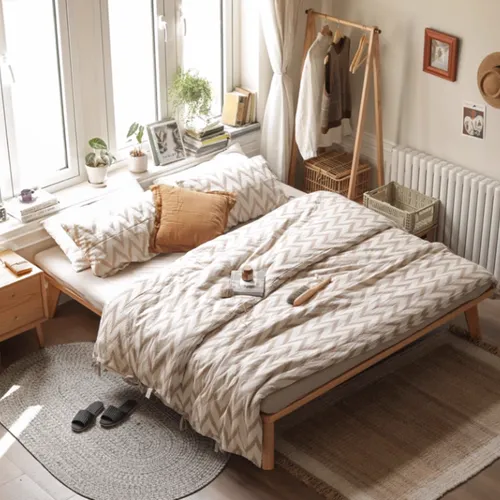 Simple Oak Bed Frame (Can Tailor Made)