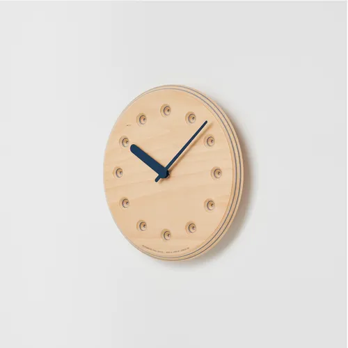 Lemnos - Paper-Wood Clock (Dot)