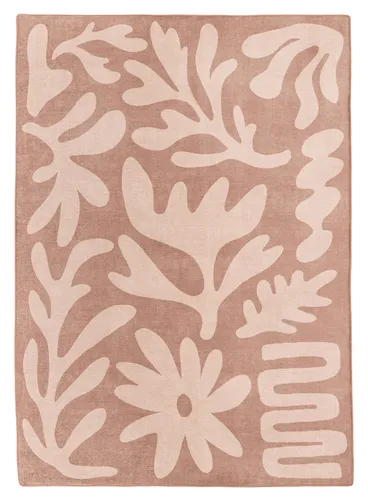 Hira Pink Beige Shapes Rollie Pollie Playmat