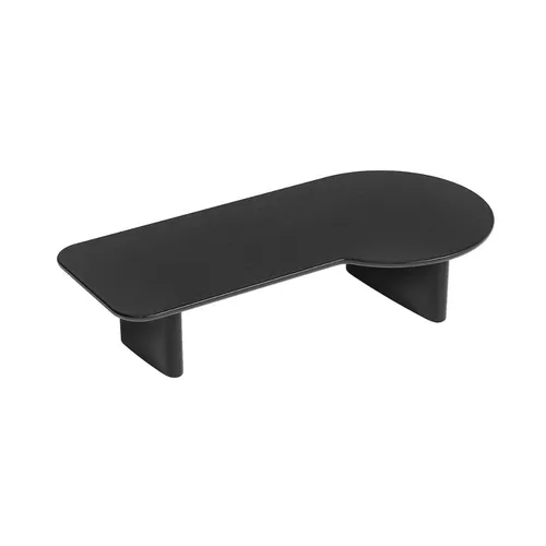 Pebble Long Coffee Table - Black Oak