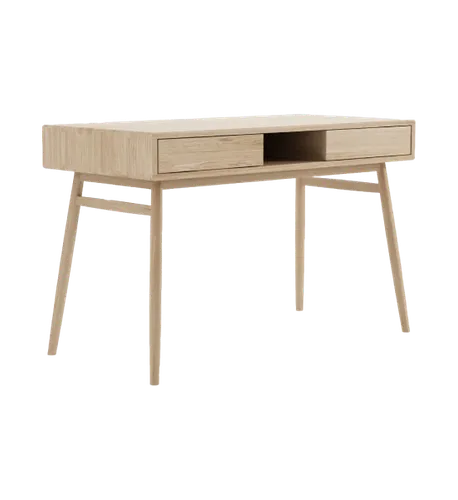 Twist desk with 2 drawers