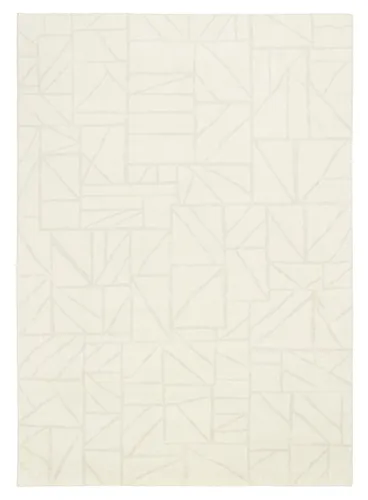 Luca Grey Cream Geometric Washable Rug
