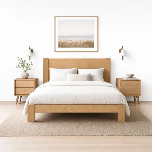 Rotterdam II Solid Wood Bed Frame