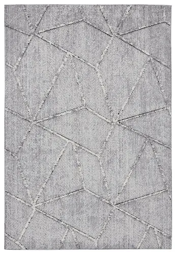 Soraya Grey Abstract Textured Rug