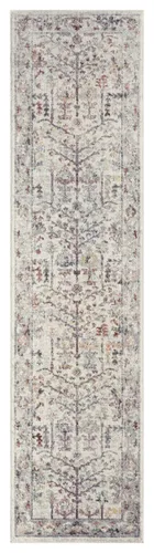 Livvie Blue and Orange Multi-Colour Distressed Runner Rug