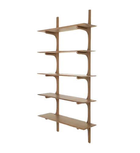 PI wall shelf - 5 shelves