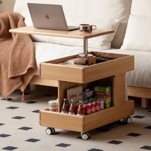Mobile lifting side table