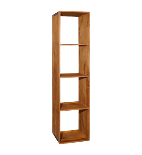 Stack open rack with 4 shelves