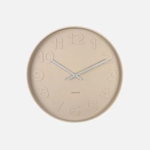 Wall Clock Mr. Beige Numbers