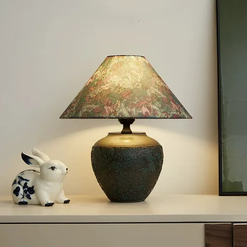 Lotus Grove Chinese Ceramic Table Lamp
