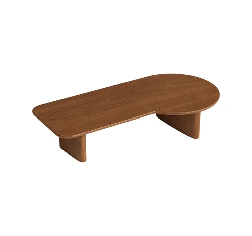 Pebble Long Coffee Table - Walnut