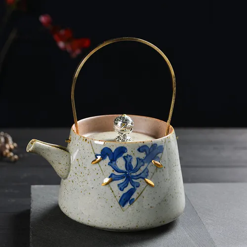 Japanese Faux Kintsugi Tea Pot