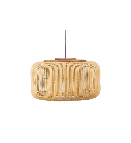 Bright curved hanging lamp