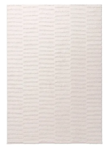 Filippa Ivory Cream Modern Textured Rug