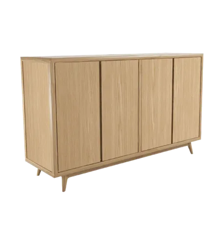 Vintage shoe cabinet with 4 doors